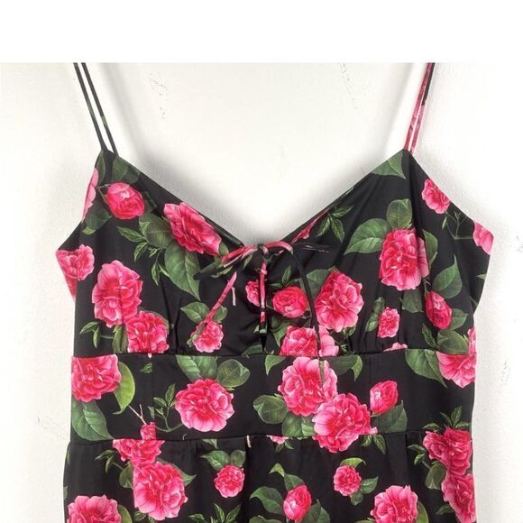 Alice + olivia chantay smocked floral print cotton blend poplin maxi NWT $495 - Picture 7 of 11